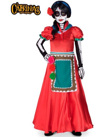 Disfraz de Catrina Rosabella para Mujer.