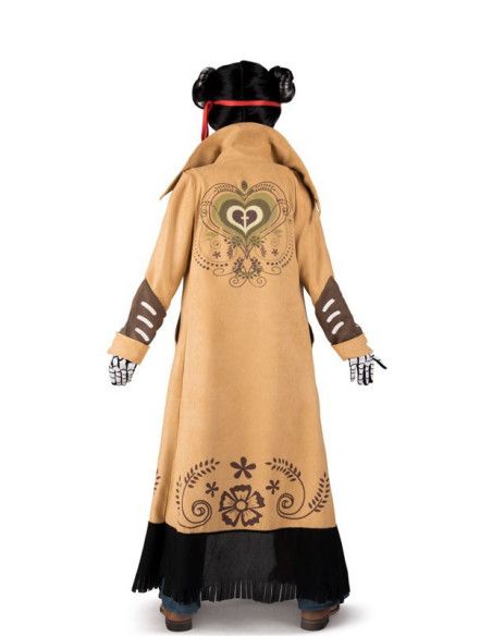 Espalda - Disfraz de Catrina Angélica para Niña.
