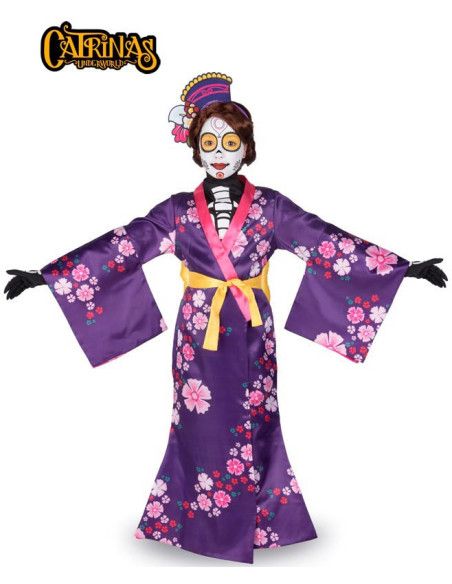 Disfraz de Catrina Mariko para Niña.