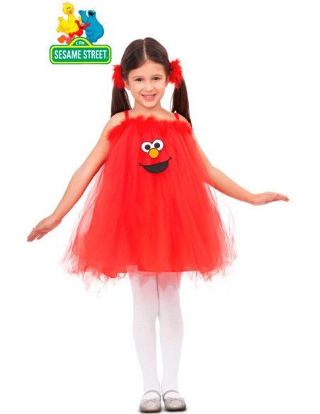 Disfraz de Elmo con Tutú para Niña y Bebé.