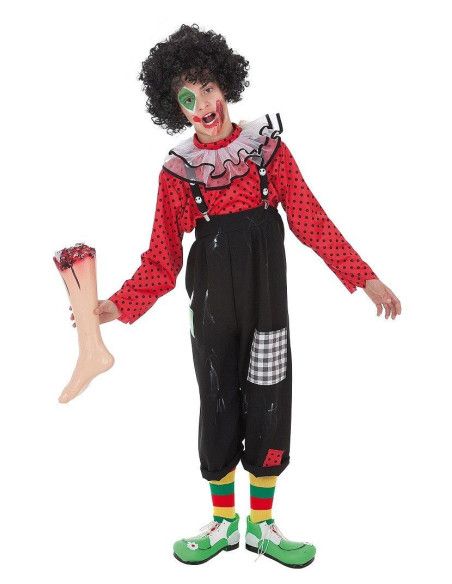 Disfraz de Payaso Zombie Loquito para Niño