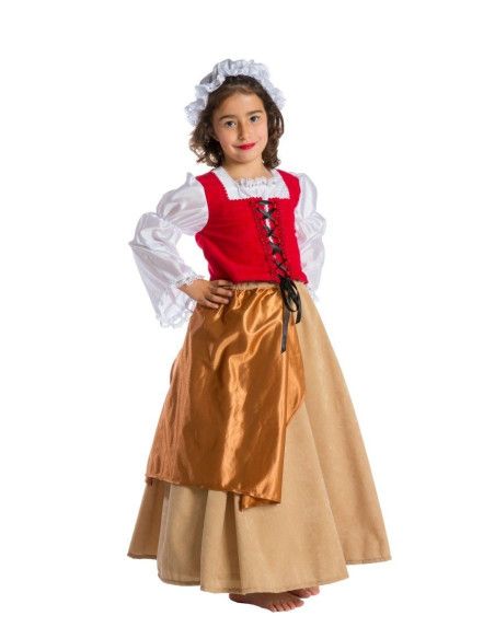 Disfraz de Doncella Medieval Mencia para Niña - Disfraces Medievales para Niña y Niño - MisterDisfraz.com