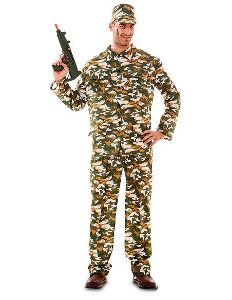 Disfraz de Chico militar Adulto Talla única