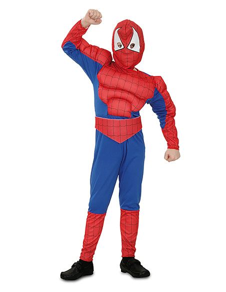 Disfraz de Héroe araña musculoso Infantil 4 a 6