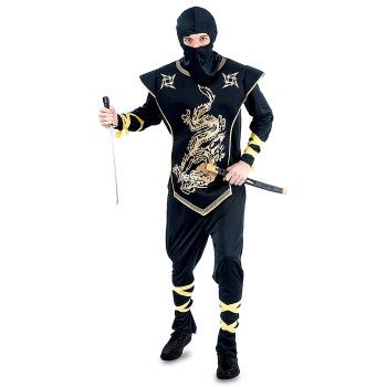 Disfraz de Ninja dorado para Hombre Talla única