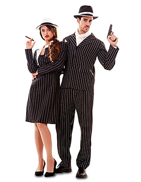 Disfraz de Chica Gangster  adulto Talla única