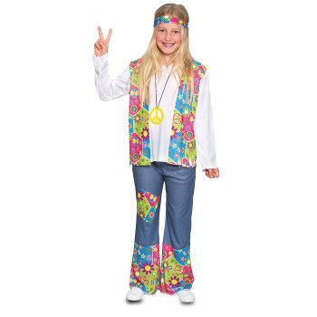 Disfraz de Hippie niña  4 a 6 años