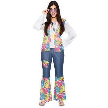 Disfraz de Hippie mujer Adulto Talla única