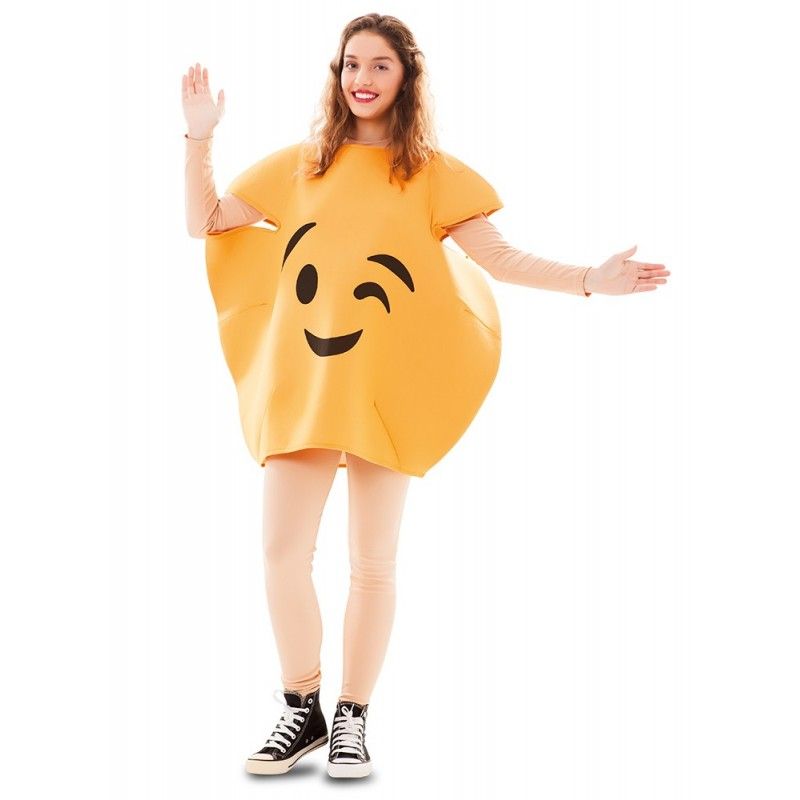 Disfraz de Emoticono Guiño adulto.