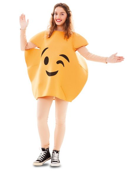 Disfraz de Emoticono Guiño adulto.