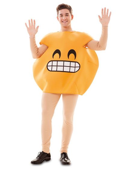 Disfraz de Emoticono riendo adulto.