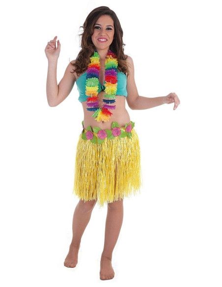 Set de Hawaiana para Mujer | Falda y Collar