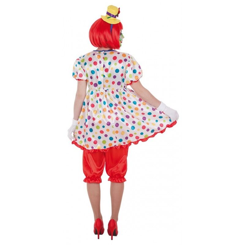 Disfraz de Payasa Tina Colorines para Mujer - Disfraces de Payaso para Carnaval y Fiestas de Disfraces - MisterDisfraz.com