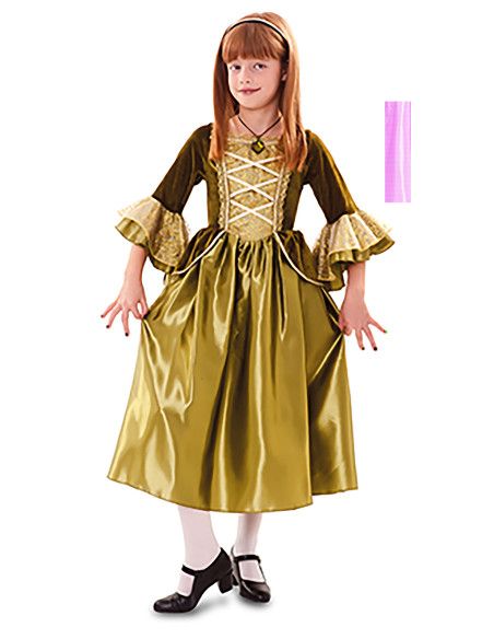 Disfraz de Princesa verde 4 a 6 años