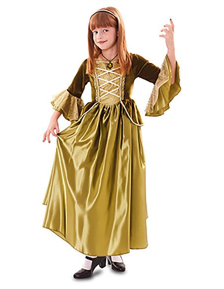 Disfraz de Princesa verde 4 a 6 años