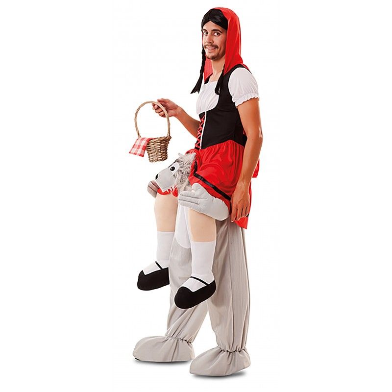 Disfraz de Up! Lobo y campesina roja Talla ML
