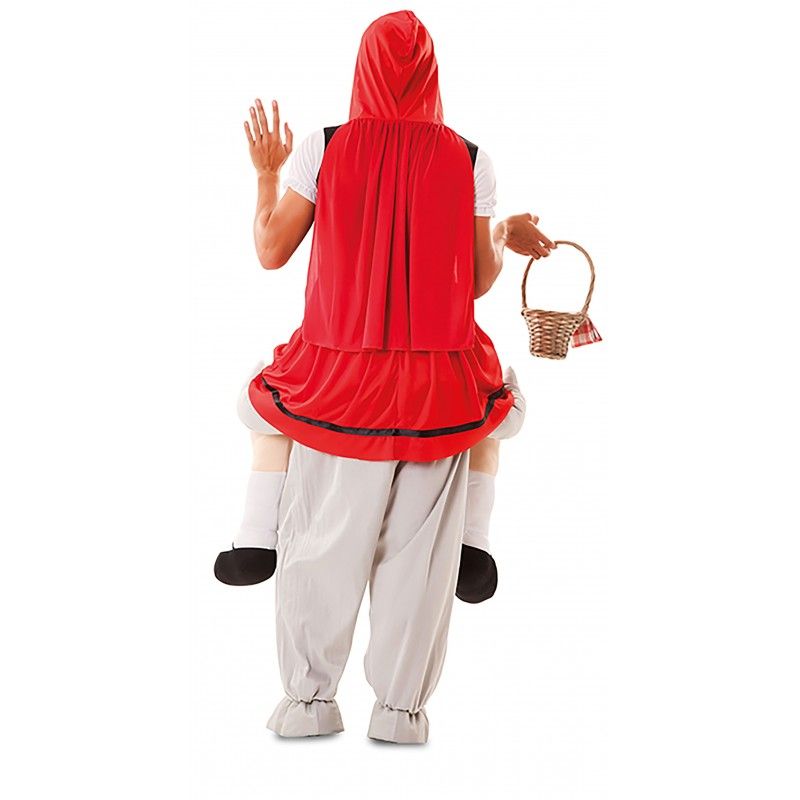 Disfraz de Up! Lobo y campesina roja Talla ML