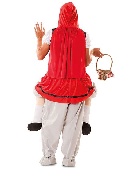 Disfraz de Up! Lobo y campesina roja Talla ML