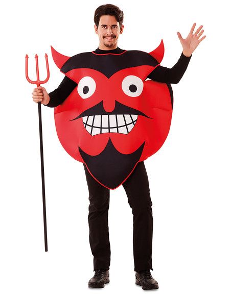 Disfraz de Emoticono Diablo Adulto.
