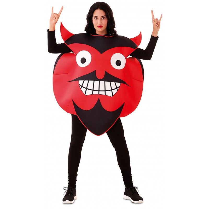 Disfraz de Emoticono Diablo Adulto.