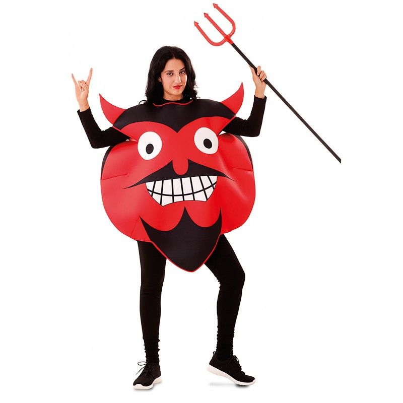 Disfraz de Emoticono Diablo Adulto.