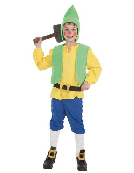 Disfraz de Enanito Glotón Amarilo Infantil - Disfraces de Cuentos Infantiles para niño y niña - MisterDisfraz.com