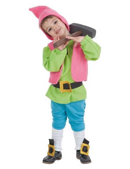 Disfraz de Enanito Glotón Verde Infantil