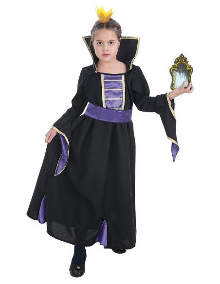 Disfraz de Reina Malvada Espejito Infantil - Disfraces de Halloween para Niños y Niñas Infantil - MisterDisfraz.com