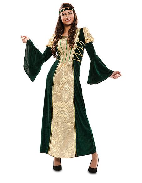 Disfraz de Dama medieval para Mujer Talla ML