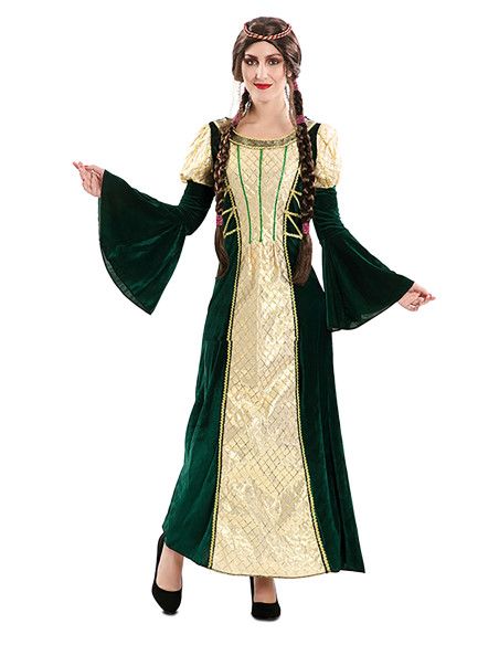 Disfraz de Dama medieval para Mujer Talla ML