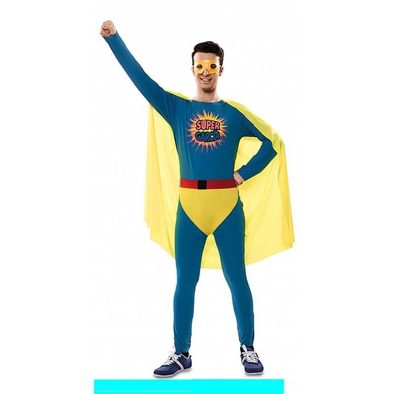 Disfraz de Super García para Hombre Talla ML