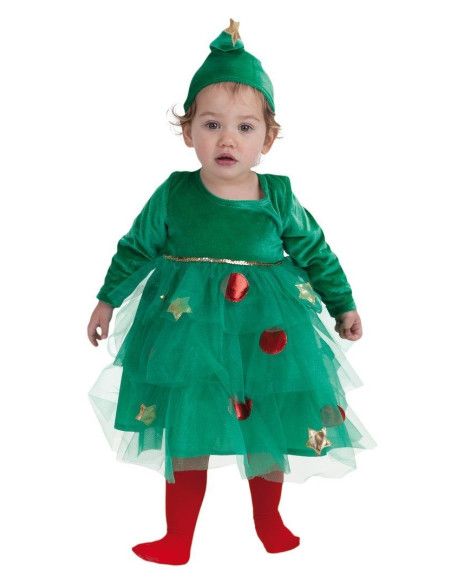 Disfraz de Árbol de Navidad para Niña - Disfraces de Navidad para Bebés Originales y Divertidos - MisterDisfraz.com