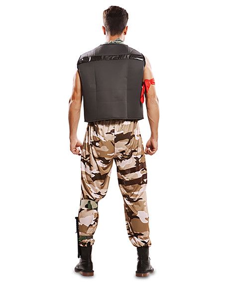 Disfraz de Soldado de combate para Hombre