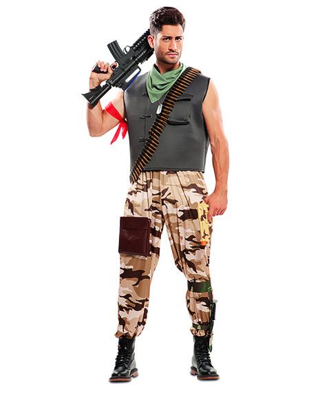Disfraz de Soldado de combate para Hombre