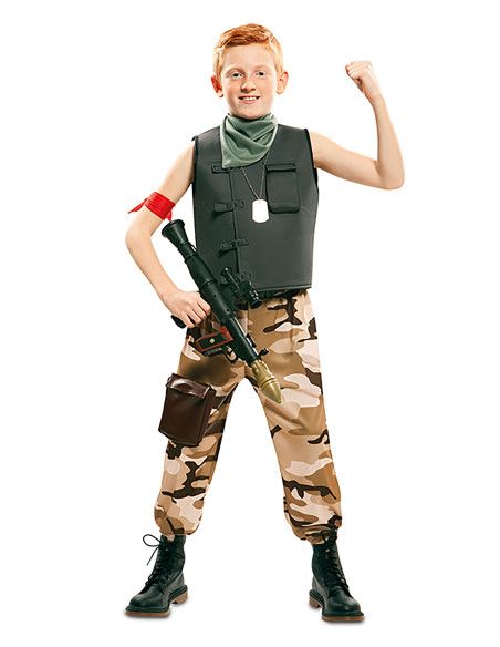 Disfraz de Soldado de combate para Niño