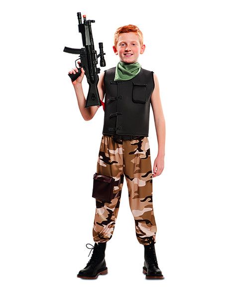 Disfraz de Soldado de combate para Niño