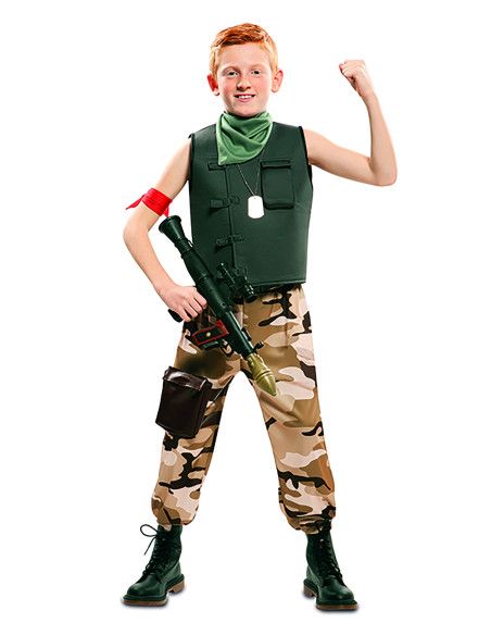 Disfraz de Soldado de combate para Niño