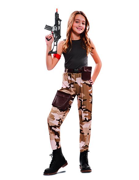 Disfraz de Soldado de combate para Niña