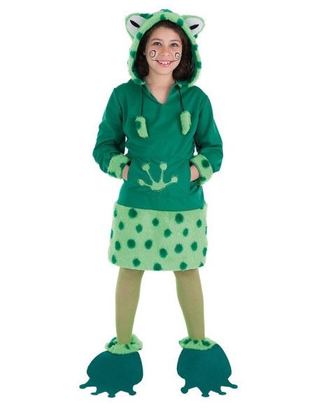 Disfraz de Rana Verde Mimosa para Niña