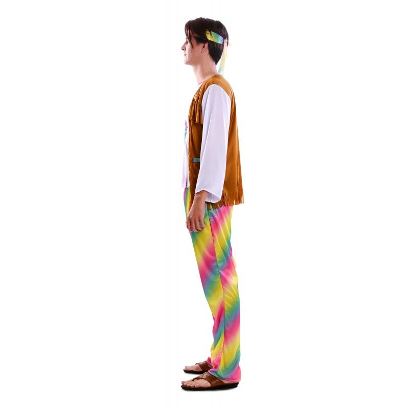 Disfraz de Hippie arcoiris para Hombre