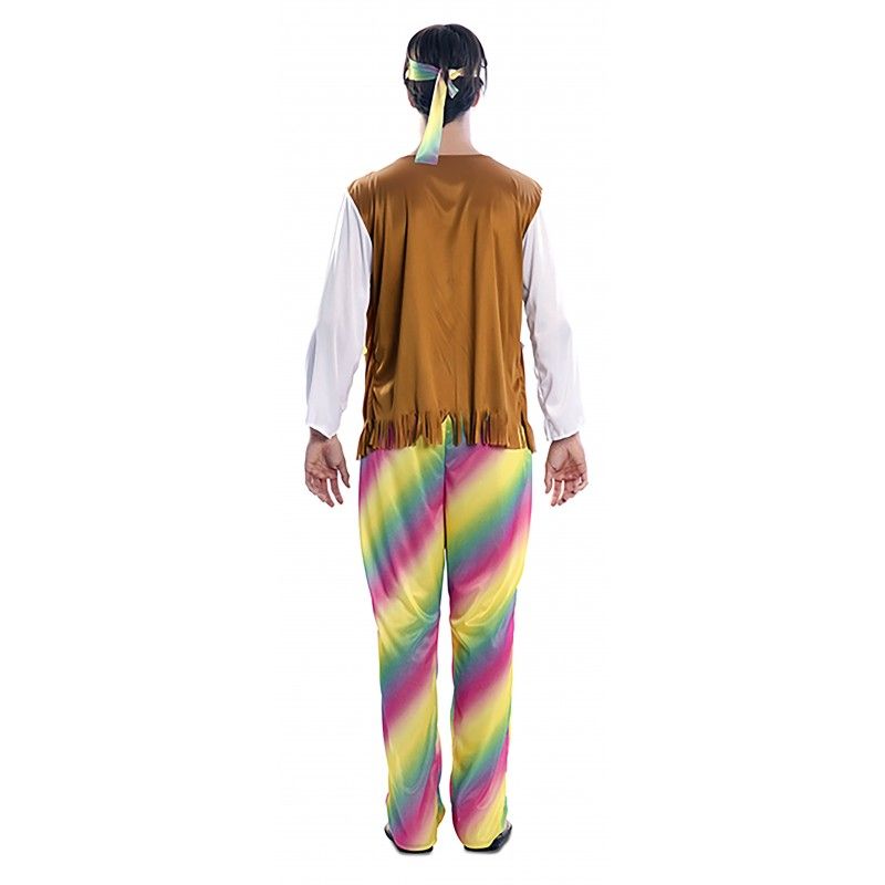Disfraz de Hippie arcoiris para Hombre