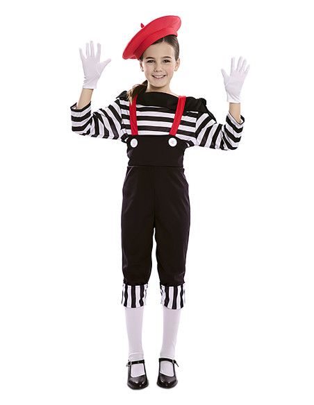 Disfraz de Mimo para Niña 3 a 4 años