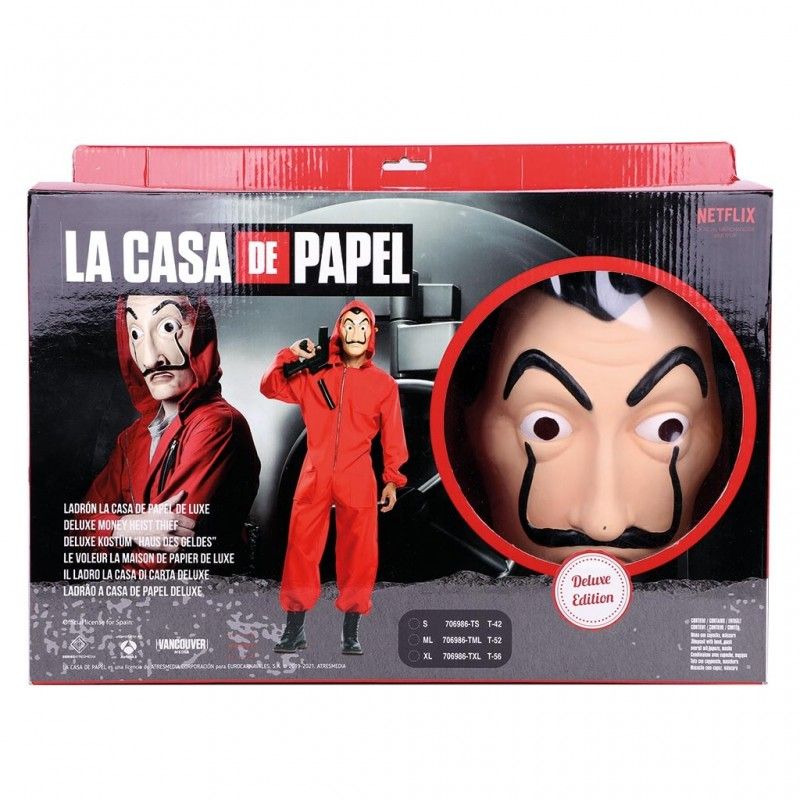 Disfraz de Ladrón la casa de papel de luxe Adulto