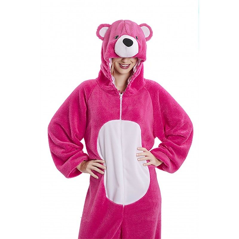 Disfraz de Oso rosa Adulto para mujer