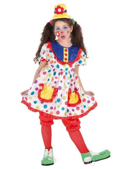 Disfraz de Payasa Tina Colorines para Niña