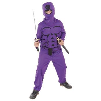 Disfraz de Ninja Lila para Niño - Disfraces Orientales Infantiles - MisterDisfraz.com