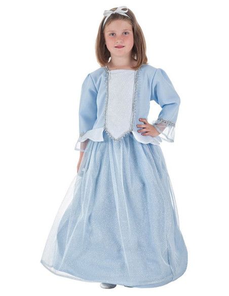 Disfraz de Princesa Encantada Celeste para Niña - Disfraces de Princesa para Niña - MisterDisfraz.com