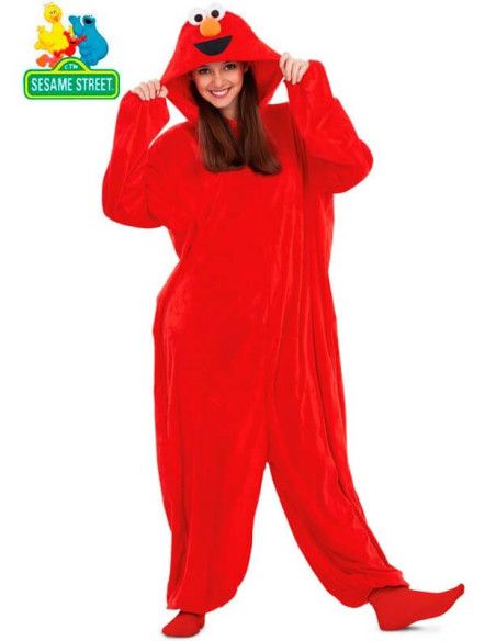 Disfraz Pijama de Elmo para adultos.