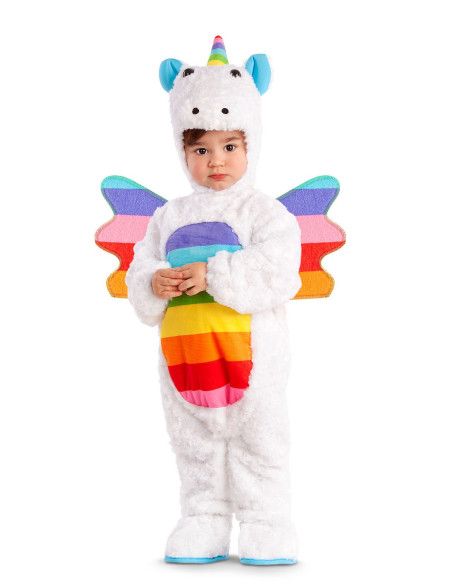 Disfraz de Unicornio Arcoíris para Bebé.