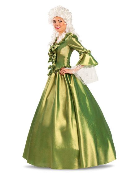 perfil - Disfraz de Dama Versalles Verde para Mujer.